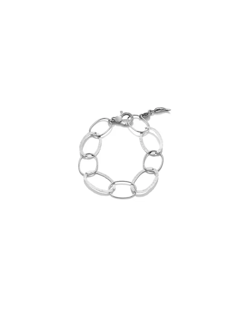 Bracciale GIOVANNI RASPINI Maglia Ovale Alternata in argento 925 10505