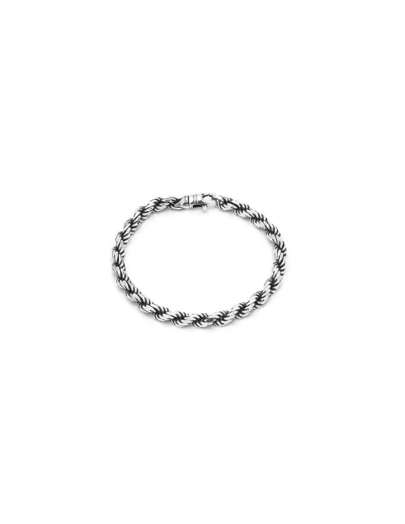 Bracciale GIOVANNI RASPINI UOMO Torchon Y in Argento 925 - 11346L