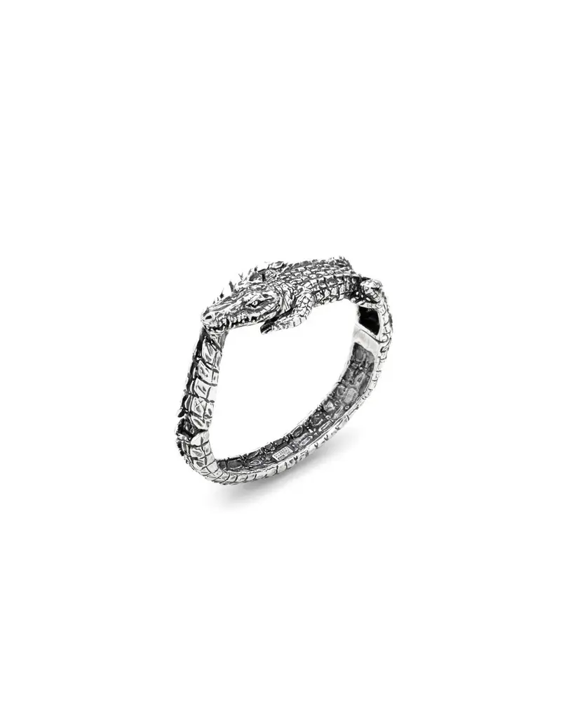 Bracciale rigido GIOVANNI RASPINI Coccodrillo 12266 in argento 925