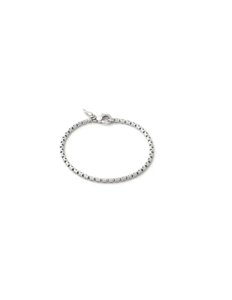 Bracciale Uomo GIOVANNI RASPINI Veneziana Rigata Mini in argento 925 12234L