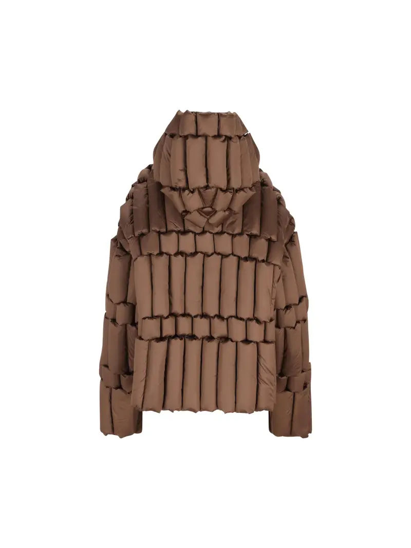 Piumino Corto MARRONE miniatura 2