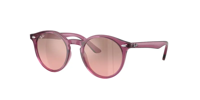 Bambino Ray - Ban RJ9064S 71867E Occhiali da sole Iniettato Viola Rosa Pantos Normale Sfumato