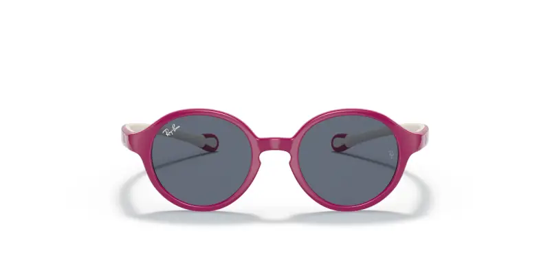 Bambino Ray - Ban RJ9075S 710187 Occhiali da sole Iniettato Rosa Grigio Pantos Normale miniatura 3