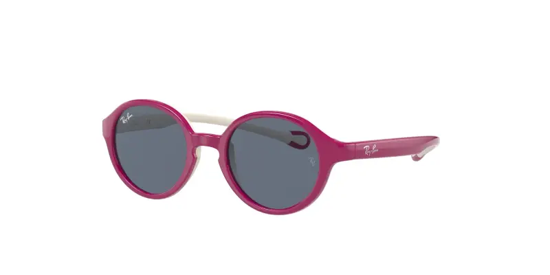 Bambino Ray - Ban RJ9075S 710187 Occhiali da sole Iniettato Rosa Grigio Pantos Normale