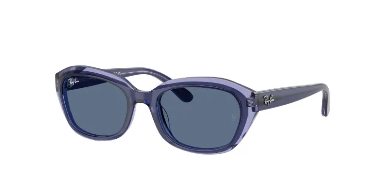 Bambino Ray - Ban RJ9081S 715980 Occhiali da sole Acetato Marrone Blu Geometrica Normale