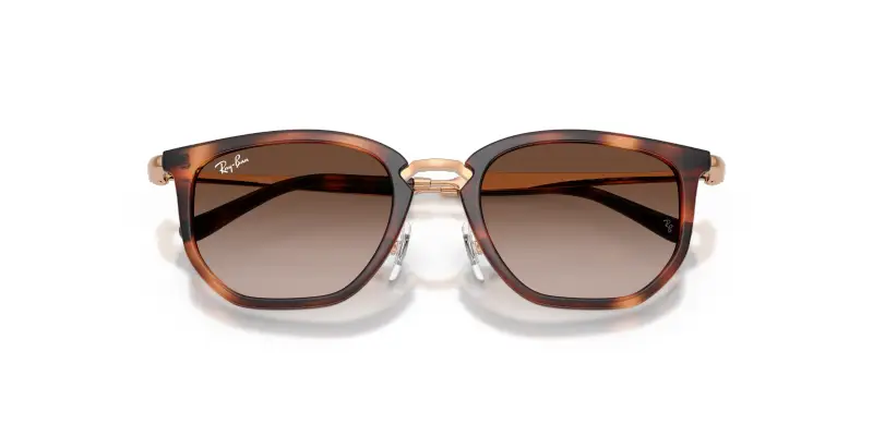 Bambino Ray - Ban RJ9085S 721913 Occhiali da sole Nylon Marrone Marrone Geometrica Normale Sfumato miniatura 2