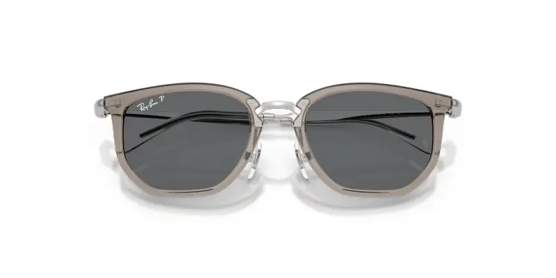 Bambino Ray - Ban RJ9085S 722081 Occhiali da sole Nylon Grigio Grigio Geometrica Polarizzata miniatura 2