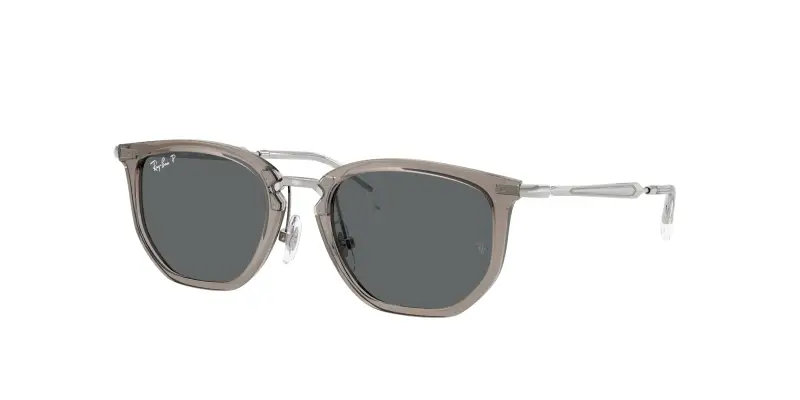 Bambino Ray - Ban RJ9085S 722081 Occhiali da sole Nylon Grigio Grigio Geometrica Polarizzata