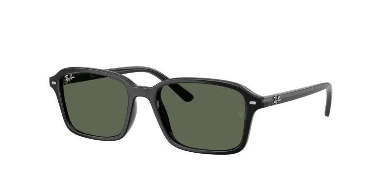 Bambino Ray - Ban RJ9131S 100/71 Occhiali da sole Nylon Nero Verde Squadrata Normale