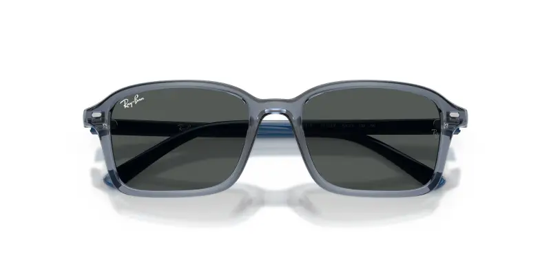 Bambino Ray - Ban RJ9131S 711087 Occhiali da sole Nylon Blu Grigio Squadrata Normale miniatura 2
