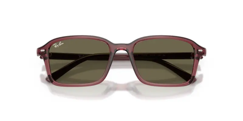 Bambino Ray - Ban RJ9131S 7197/3 Occhiali da sole Nylon Viola Marrone Squadrata Normale miniatura 2