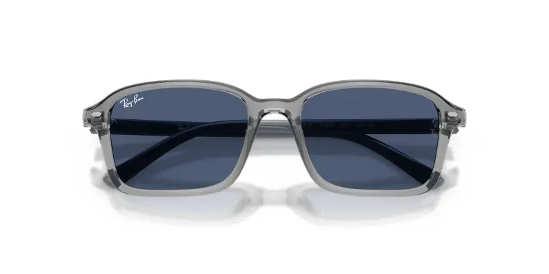 Bambino Ray - Ban RJ9131S 719880 Occhiali da sole Nylon Grigio Blu Squadrata Normale miniatura 2