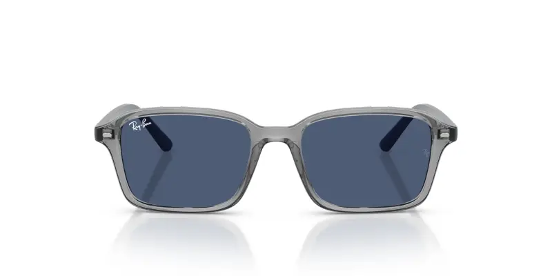Bambino Ray - Ban RJ9131S 719880 Occhiali da sole Nylon Grigio Blu Squadrata Normale miniatura 3