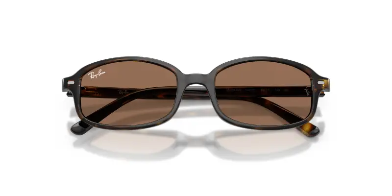 Bambino Ray - Ban RJ9132S 152/73 Occhiali da sole Nylon Tartaruga Marrone Geometrica Normale miniatura 2