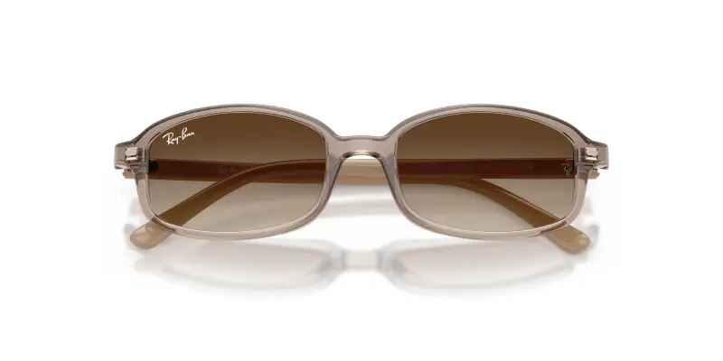 Bambino Ray - Ban RJ9132S 720013 Occhiali da sole Nylon Marrone Marrone Geometrica Normale Sfumato miniatura 2