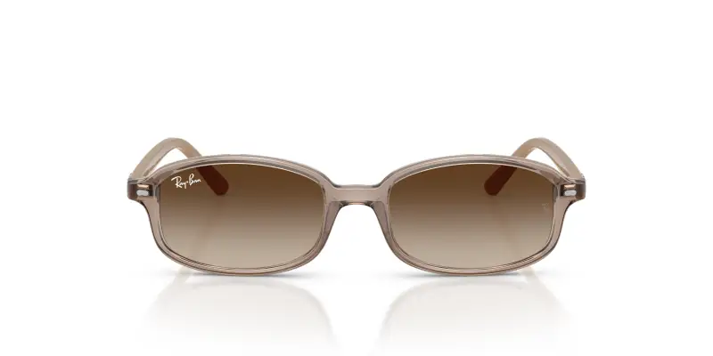 Bambino Ray - Ban RJ9132S 720013 Occhiali da sole Nylon Marrone Marrone Geometrica Normale Sfumato miniatura 3