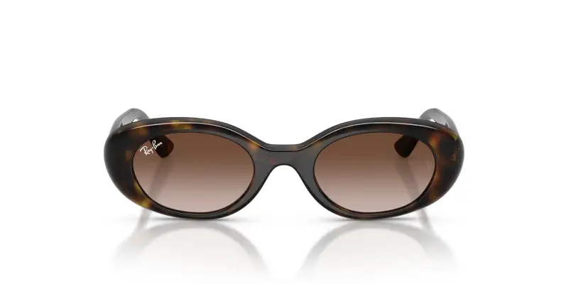 Bambino Ray - Ban RJ9141S 152/13 Occhiali da sole Iniettato Tartaruga Marrone Rotonda Normale Sfumato miniatura 3