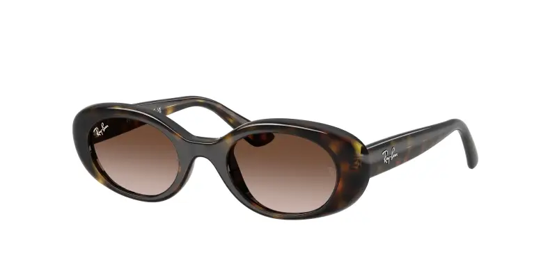 Bambino Ray - Ban RJ9141S 152/13 Occhiali da sole Iniettato Tartaruga Marrone Rotonda Normale Sfumato