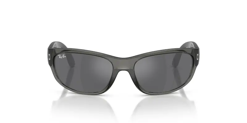 Bambino Ray - Ban RJ9189S 71956G Occhiali da sole Iniettato Grigio Grigio Pillow Specchiate miniatura 3
