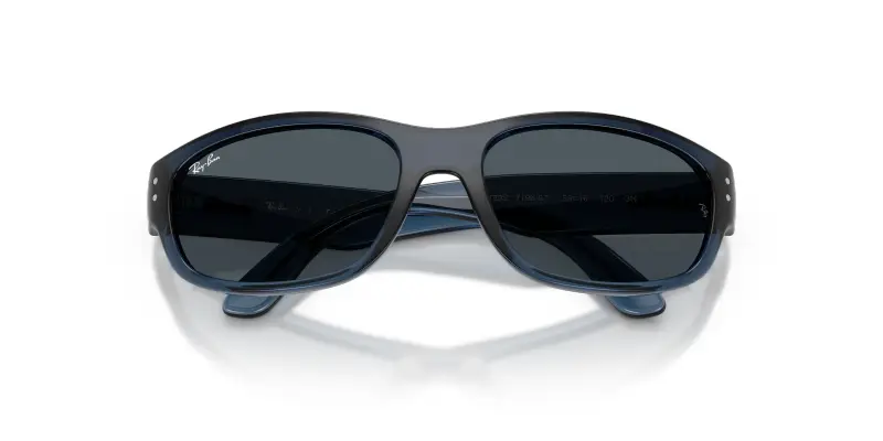 Bambino Ray - Ban RJ9189S 719687 Occhiali da sole Iniettato Blu Grigio Pillow Normale miniatura 2