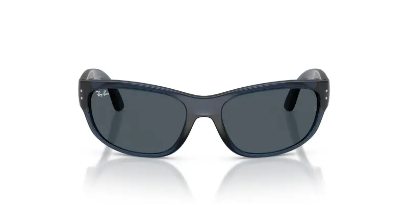 Bambino Ray - Ban RJ9189S 719687 Occhiali da sole Iniettato Blu Grigio Pillow Normale miniatura 3