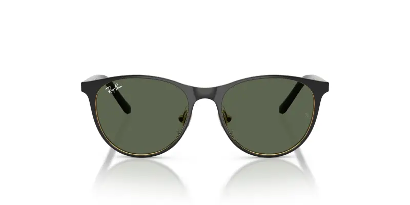 Bambino Ray - Ban RJ9552S 294/71 Occhiali da sole Metallo Nero Verde Pantos Normale miniatura 3