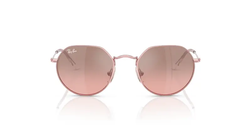 Bambino Ray - Ban RJ9565S JUNIOR JACK 304/7E Occhiali da sole Metallo Rosa Rosa Geometrica Normale Sfumato miniatura 3