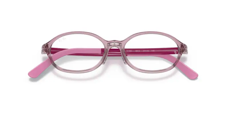 Bambino Ray - Ban RY1616D 3912 Montature da vista Iniettato Rosa Rotonda miniatura 2