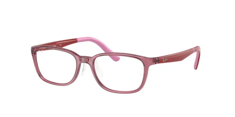Bambino Ray - Ban RY1617D 3777 Montature da vista Iniettato Rosa Squadrata