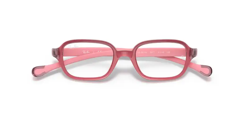 Bambino Ray - Ban RY9074V 3877 Montature da vista Acetato Rosso Squadrata miniatura 2