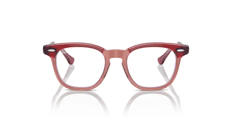 Bambino Ray - Ban RY9098V 3960 Montature da vista Acetato Rosso Squadrata miniatura 3