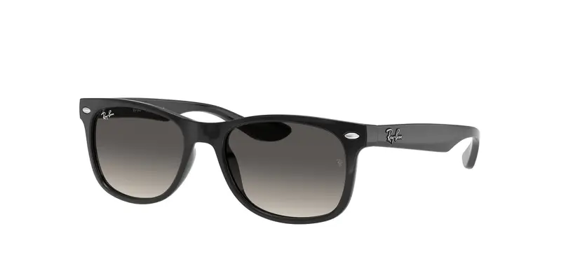 Ray - Ban Bambino RJ9052S JUNIOR NEW WAYFARER 100/11 Occhiali da sole Nylon Nero Grigio Squadrata Normale