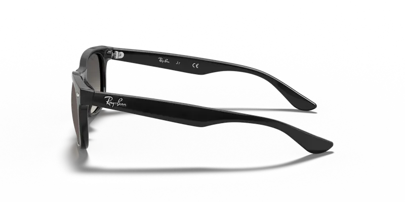 Ray - Ban Bambino RJ9052S JUNIOR NEW WAYFARER 100/11 Occhiali da sole Nylon Nero Grigio Squadrata Normale miniatura 3