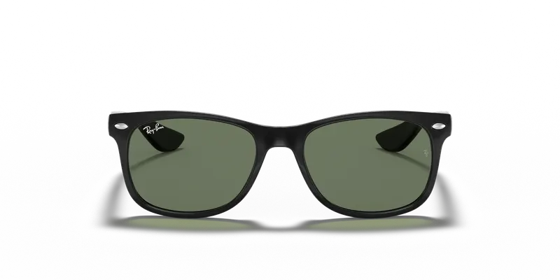 Ray - Ban Bambino RJ9052S JUNIOR NEW WAYFARER 100/71 Occhiali da sole Iniettato Nero Verde Squadrata Normale miniatura 2