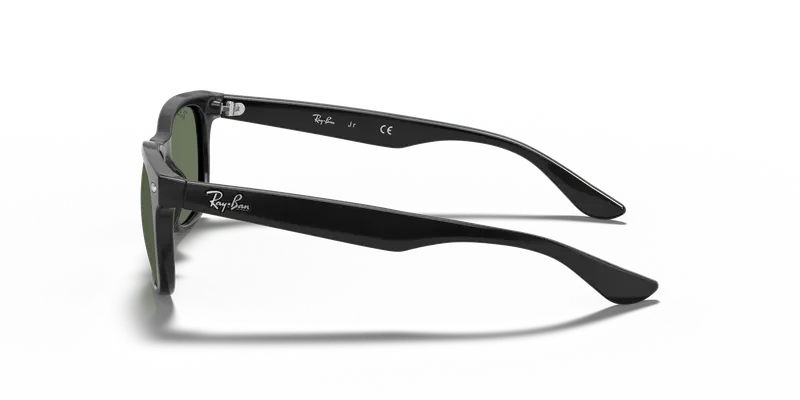Ray - Ban Bambino RJ9052S JUNIOR NEW WAYFARER 100/71 Occhiali da sole Iniettato Nero Verde Squadrata Normale miniatura 3