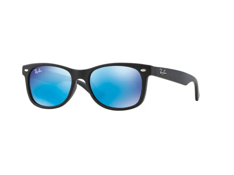 Bambino RJ9052S JUNIOR NEW WAYFARER 100S55 Occhiali da sole Iniettato Nero Blu Squadrata Normale