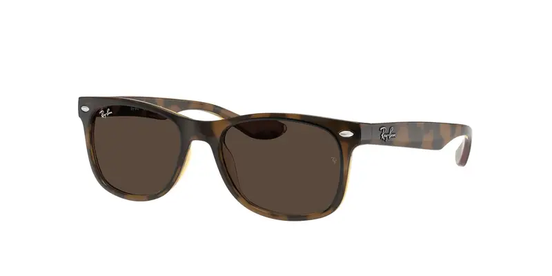 Ray - Ban Bambino RJ9052S JUNIOR NEW WAYFARER 152/73 Occhiali da sole Iniettato Tartaruga Marrone Squadrata Normale