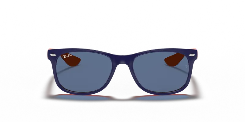 Ray - Ban Bambino RJ9052S JUNIOR NEW WAYFARER 178/80 Occhiali da sole Iniettato Blu Blu Squadrata Normale miniatura 2