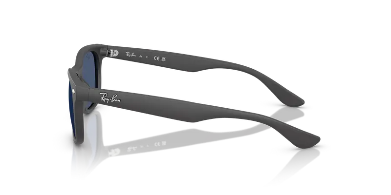 Ray - Ban Bambino RJ9052S JUNIOR NEW WAYFARER 717680 Occhiali da sole Nylon Grigio Blu Squadrata Normale miniatura 3