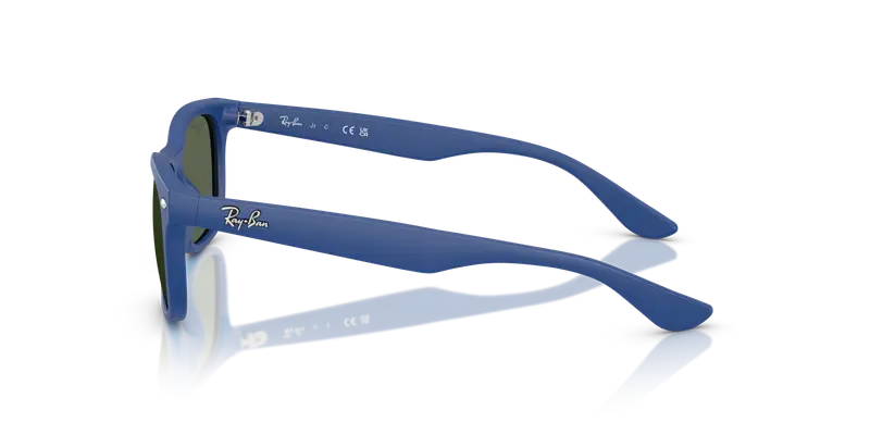 Ray - Ban Bambino RJ9052S JUNIOR NEW WAYFARER 717771 Occhiali da sole Nylon Blu Verde Squadrata Normale miniatura 3