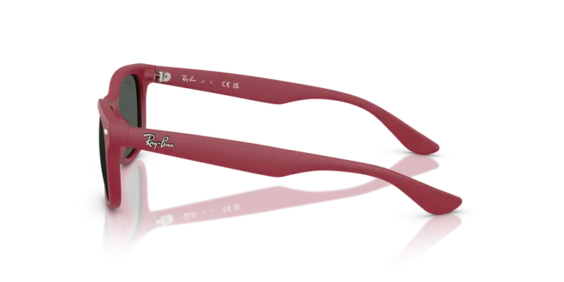 Ray - Ban Bambino RJ9052S JUNIOR NEW WAYFARER 717887 Occhiali da sole Nylon Rosso Grigio Squadrata Normale miniatura 3