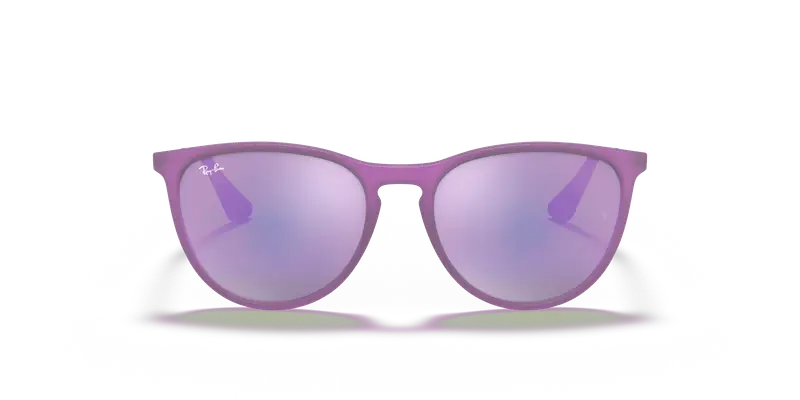 Ray - Ban Bambino RJ9060S JUNIOR ERIKA 70084V Occhiali da sole Iniettato Viola Grigio Pantos Normale miniatura 2