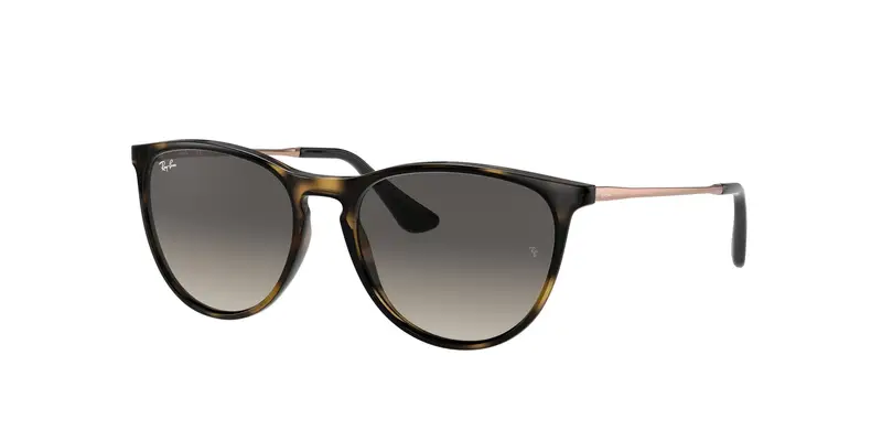 Ray - Ban Bambino RJ9060S JUNIOR ERIKA 704911 Occhiali da sole Iniettato Tartaruga Grigio Pantos Normale