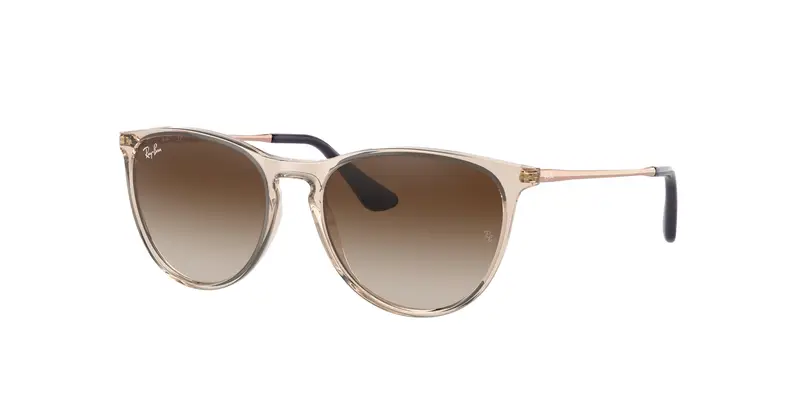 Ray - Ban Bambino RJ9060S JUNIOR ERIKA 710813 Occhiali da sole Iniettato Marrone Marrone Pantos Normale Sfumato
