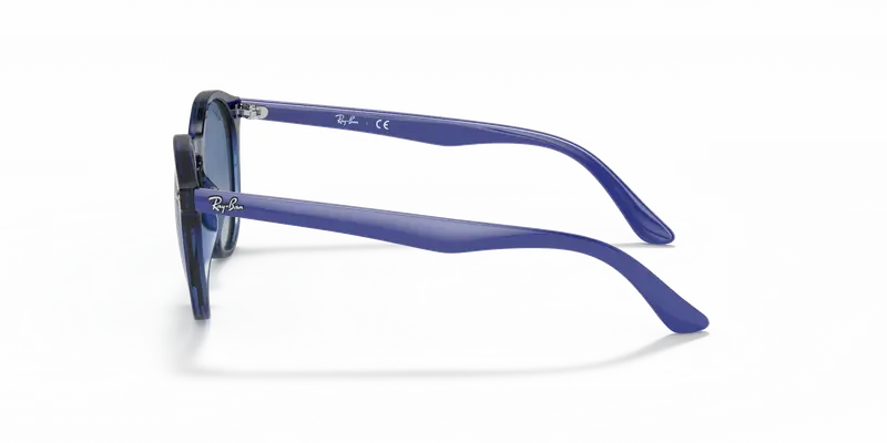 Ray - Ban Bambino RJ9064S 70624L Occhiali da sole Iniettato Blu Grigio Pantos Normale Sfumato miniatura 3