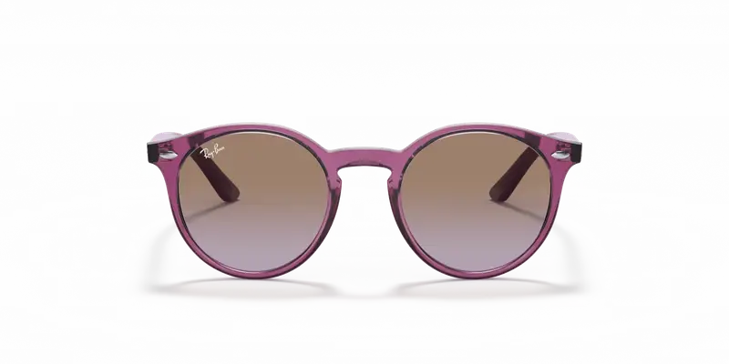 Ray - Ban Bambino RJ9064S 706468 Occhiali da sole Iniettato Rosa Marrone Pantos Normale Sfumato miniatura 2