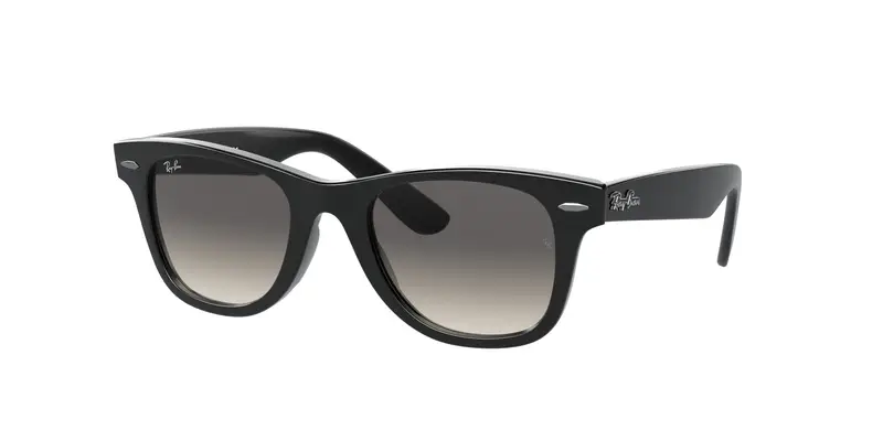 Ray - Ban Bambino RJ9066S JUNIOR WAYFARER 100/11 Occhiali da sole Iniettato Nero Grigio Squadrata Normale