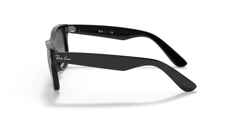 Ray - Ban Bambino RJ9066S JUNIOR WAYFARER 100/11 Occhiali da sole Iniettato Nero Grigio Squadrata Normale miniatura 3