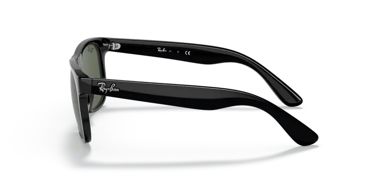 Ray - Ban Bambino RJ9069S JUNIOR JUSTIN 100/71 Occhiali da sole Iniettato Nero Verde Squadrata Normale miniatura 3