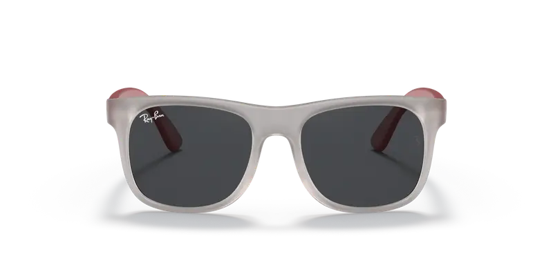 Ray - Ban Bambino RJ9069S JUNIOR JUSTIN 705987 Occhiali da sole Iniettato Grigio Grigio Squadrata Normale miniatura 2